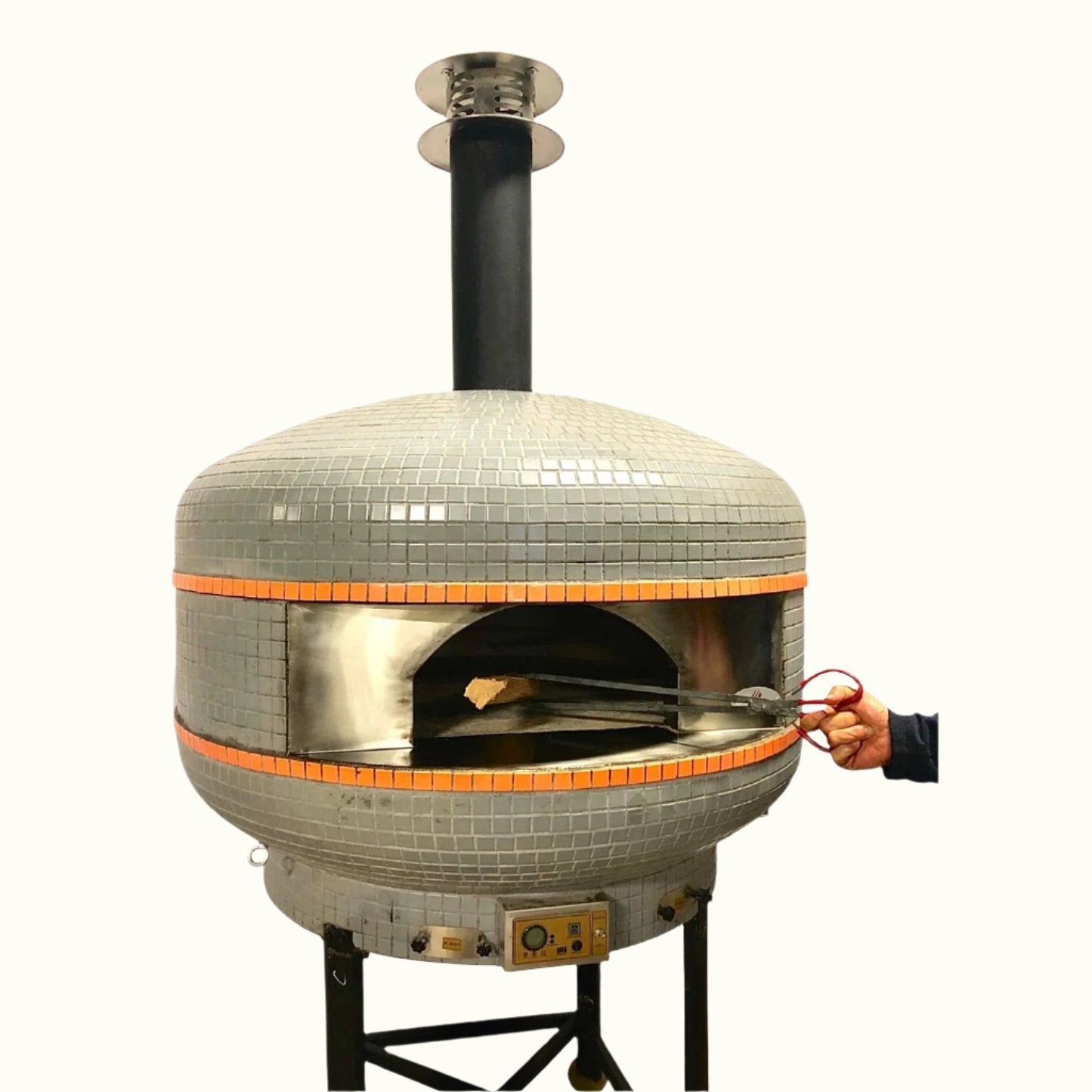 WPPO™ 28" Professional Lava Digital Controlled Wood-Fired Oven w/ Convection Fan