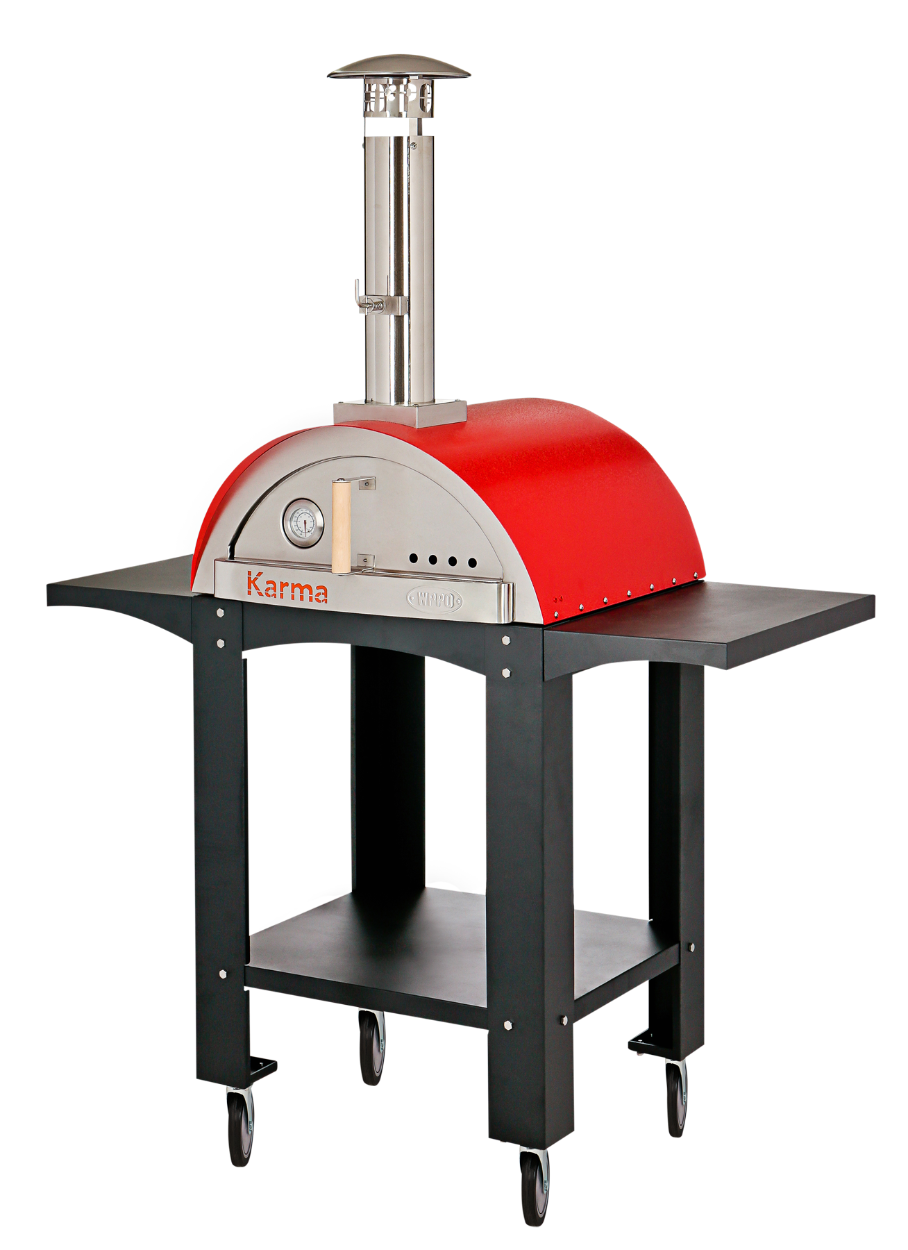 Main image of the WPPO™ Karma 25 Pizza Oven w/ Black Stand [3 Colors] (SKU: WKK-01S-WS-Red) with a solid white background