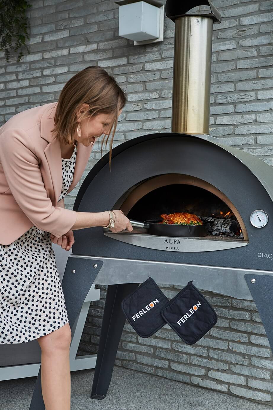 ALFA™ LEGACY CIAO Wood-Fired Outdoor Pizza Oven