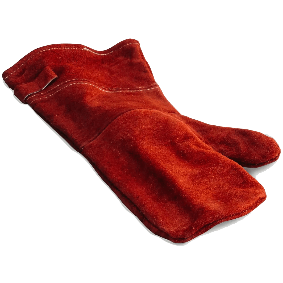 Red leather pizza cooking glove
