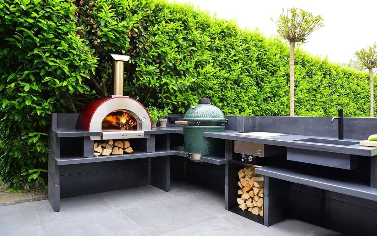 ALFA™ 5 MINUTI Outdoor Countertop Wood-Fired Pizza Oven