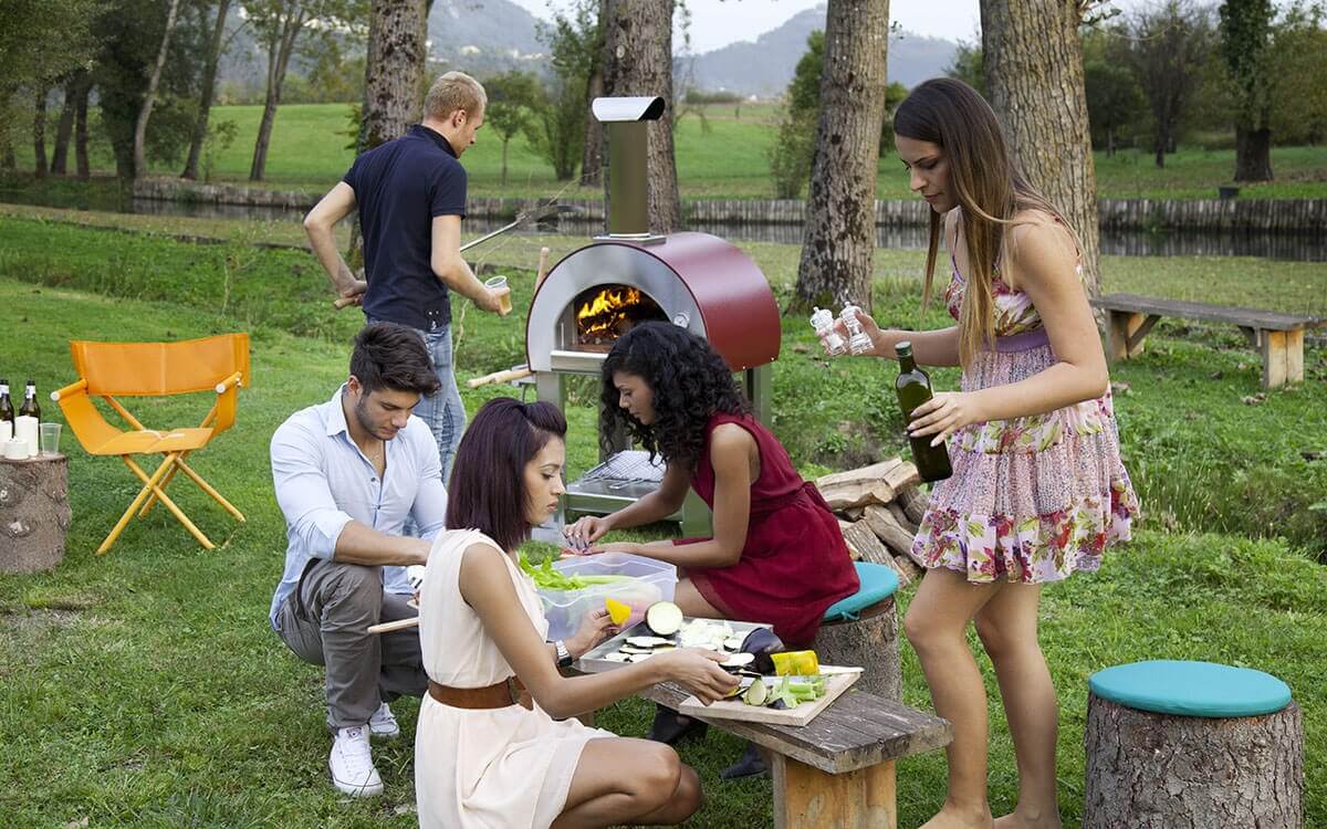 ALFA™ 5 MINUTI Outdoor Countertop Wood-Fired Pizza Oven
