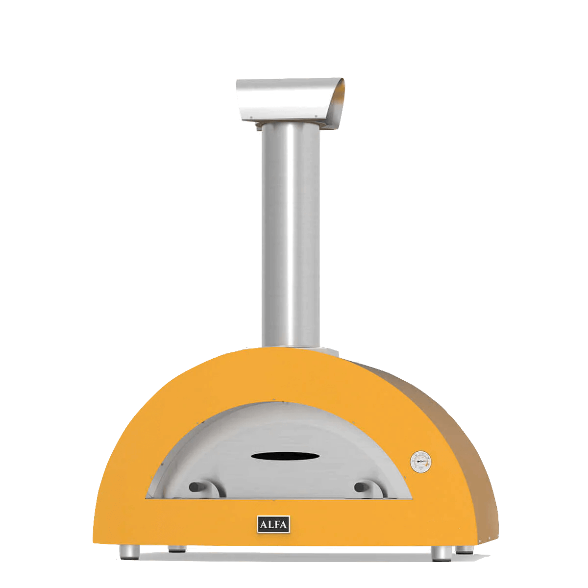 ALFA MODERNO 5 PIZZE in yellow on transparent background