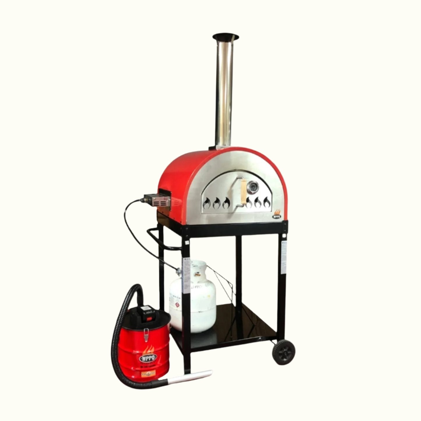 WPPO™ Traditional 25" Hybrid Pizza Oven - Wood and Gas Powered