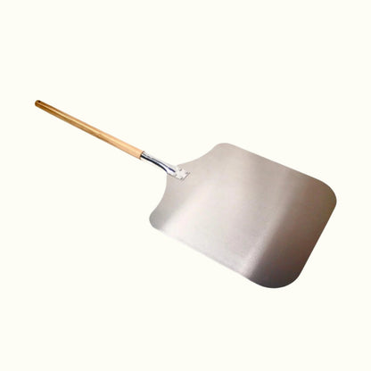 WPPO™ Traditional Aluminum Pizza Peel w/ Wood Handle