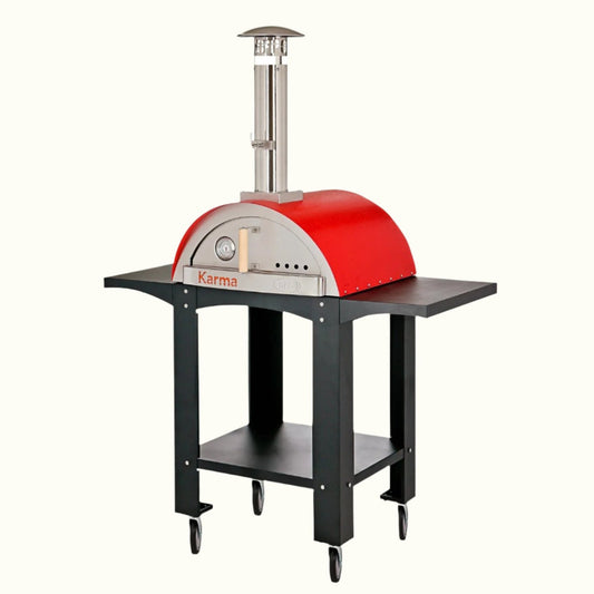 WPPO™ Karma 25 Colored Wood-Fired Pizza Oven w/ Cart