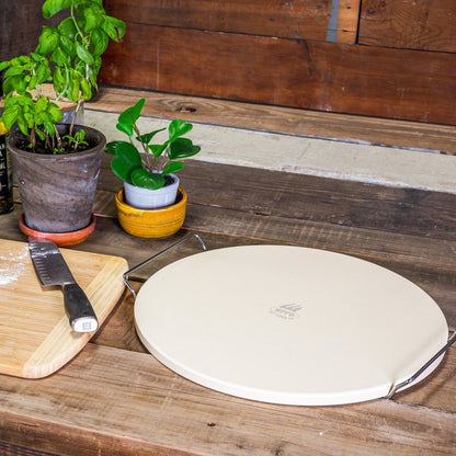 WPPO™ 15" Premium Pizza Baking Stone with Handles