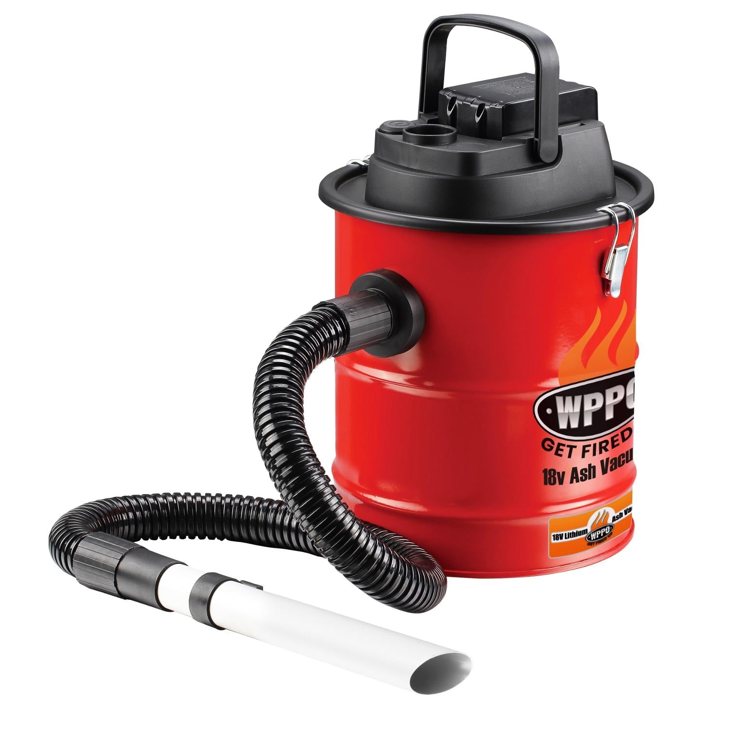 Main image of the WPPO™ 18V Rechargeable Ash Vacuum w/ Attachments (SKU: WKAV-01) with a solid white background