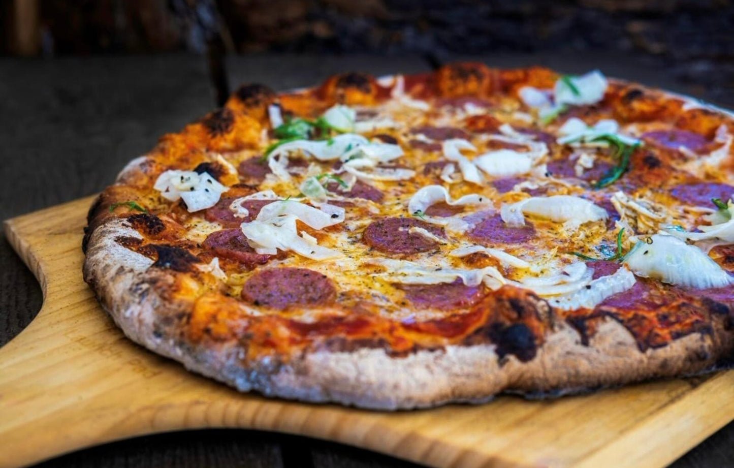 WPPO™ Dual-Pack Long-Handle Wooden Pizza Peels - 14 x 36 Inches