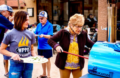 WPPO™ 7" Round Turning Pizza Peel With Break Down Handle