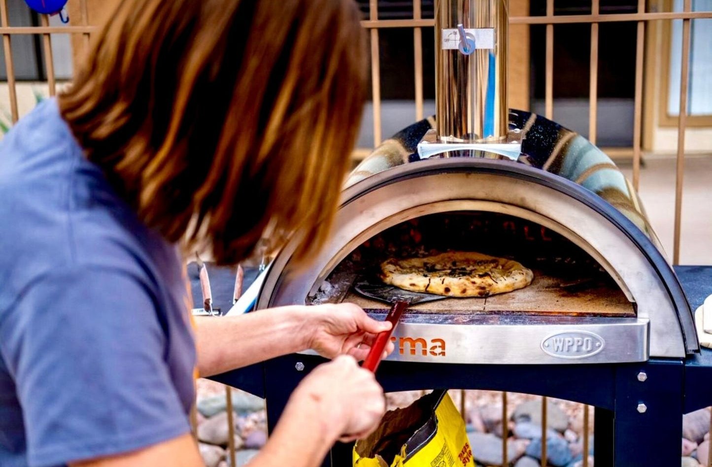 WPPO™ 7" Round Turning Pizza Peel With Break Down Handle