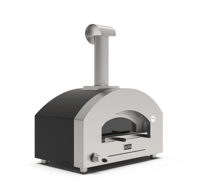 ALFA FUTURO 2 PIZZE Pizza Oven in Black with Transparent Background