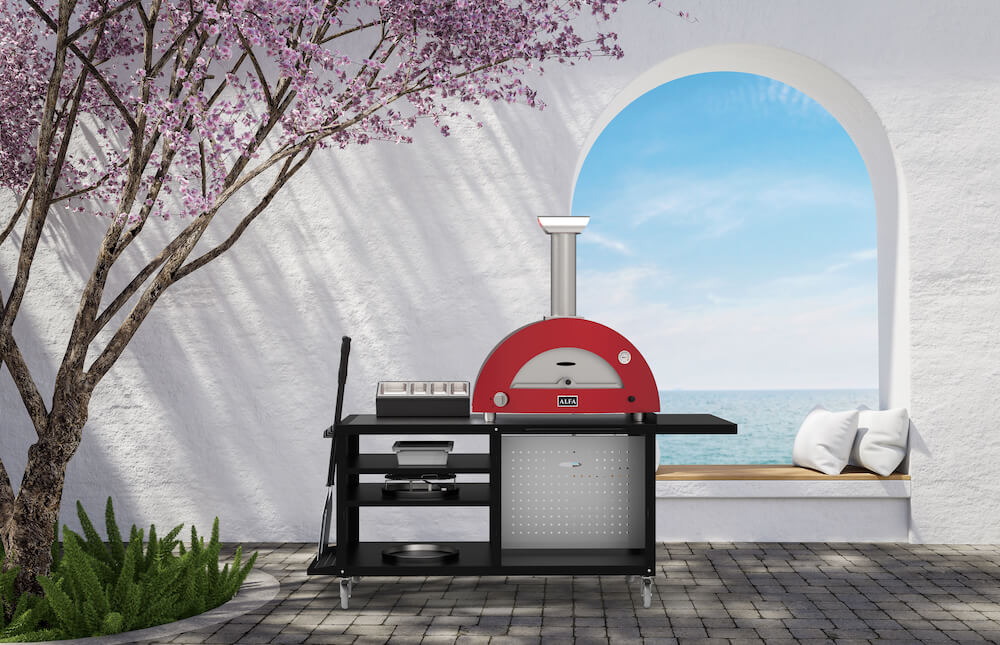 ALFA™ Modular Pizza Cooking Station 160 (62.4" W x 31.5" D)