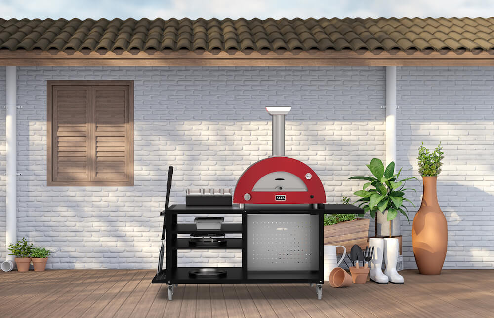 ALFA™ Modular Pizza Cooking Station 160 (62.4" W x 31.5" D)