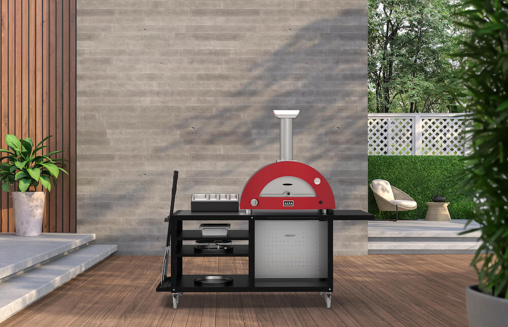 ALFA™ Modular Pizza Cooking Station 160 (62.4" W x 31.5" D)