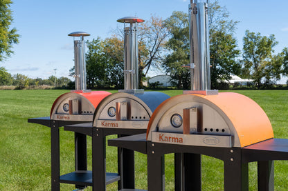 WPPO™ Karma 25 Colored Wood-Fired Pizza Oven w/ Cart