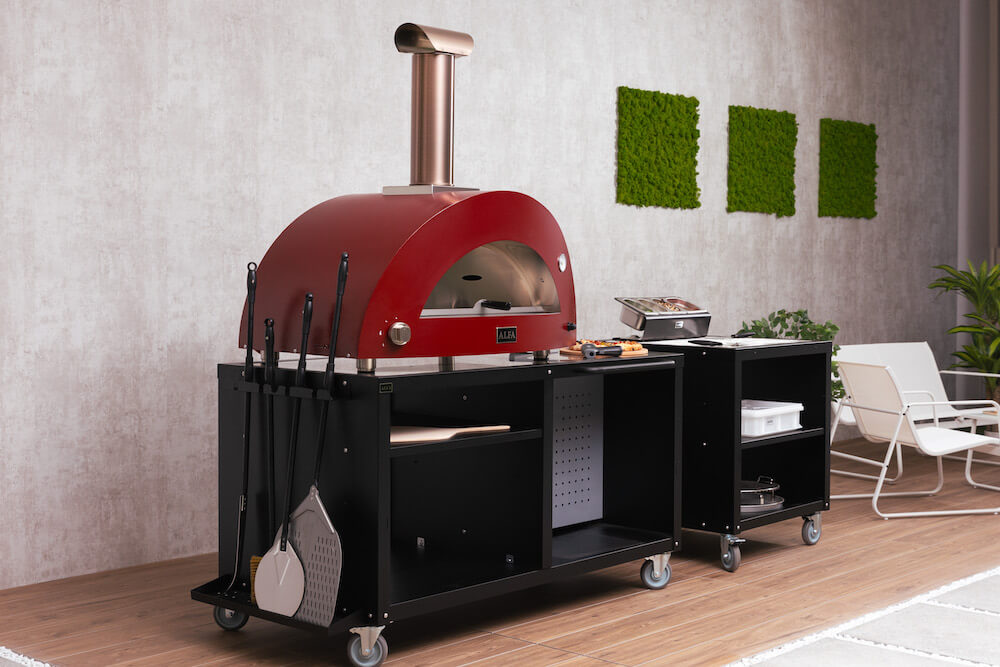 ALFA™ Modular Pizza Cooking Station 160 (62.4" W x 31.5" D)