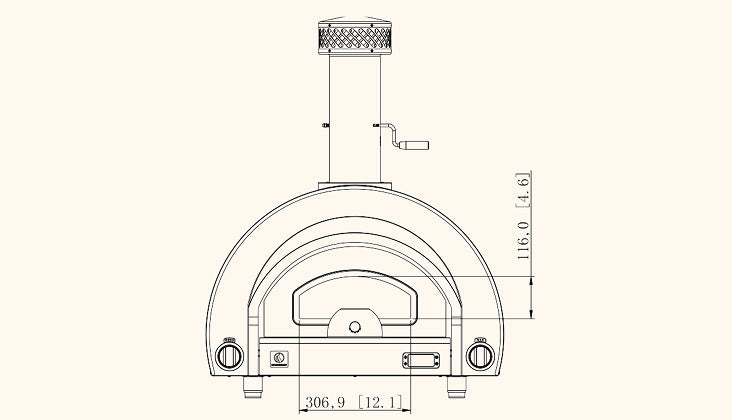 SUMMERSET™ Gas Hybrid Outdoor Pizza Oven [2 Fuel Types]