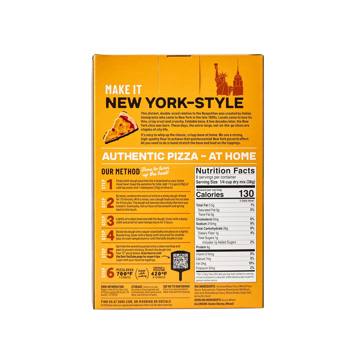 Ooni™ New York-Style Dough Mix — 25.8oz Box (UU-F00068)