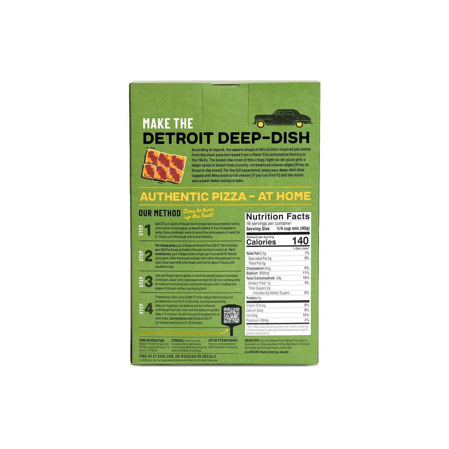 Ooni™ Detroit-Style Dough Mix — 22.8oz Box (UU-F0008C)