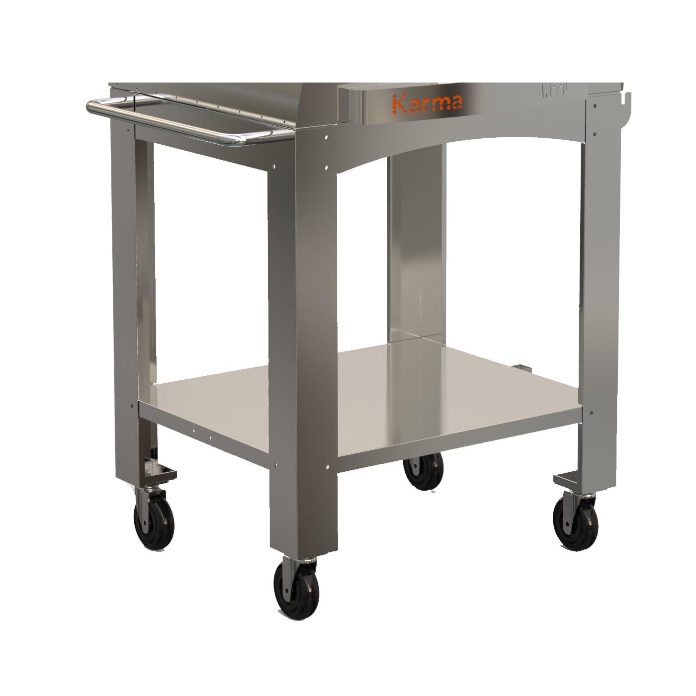 Main image of the WPPO™ Karma 32 Optional Stainless Steel Base Cart (SKU: WKCT-2S) with a solid white background