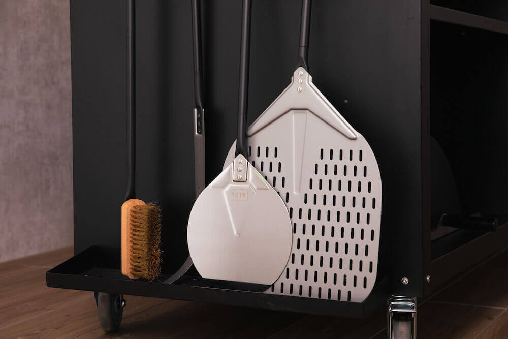 ALFA™ Peel Holder Rack for Modular Pizza Cooking Stations