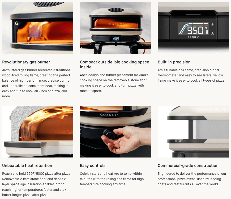 GOZNEY° Arc — Propane Pizza Oven [Matte White]