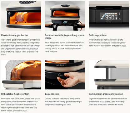GOZNEY° Arc — Propane Pizza Oven [Matte White]