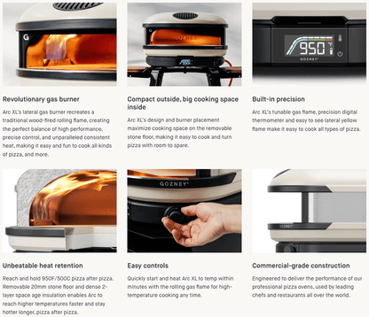 GOZNEY° Arc XL — Propane Pizza Oven [Matte White]