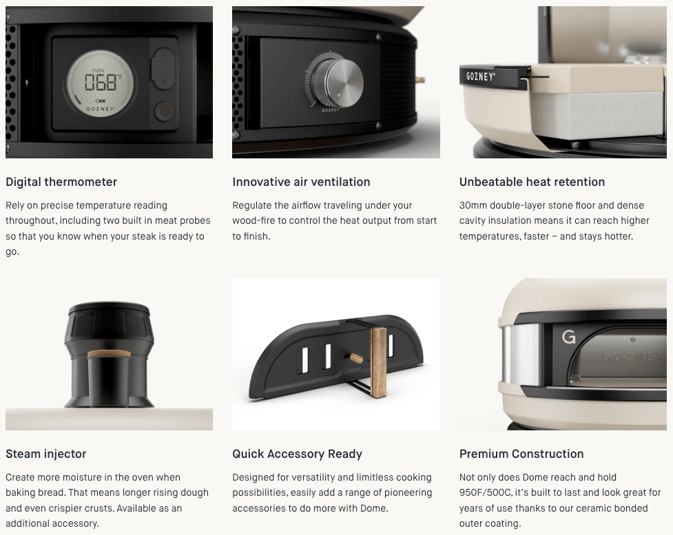 GOZNEY° Dome — Dual-Fuel Pizza Oven [2 Color Options]