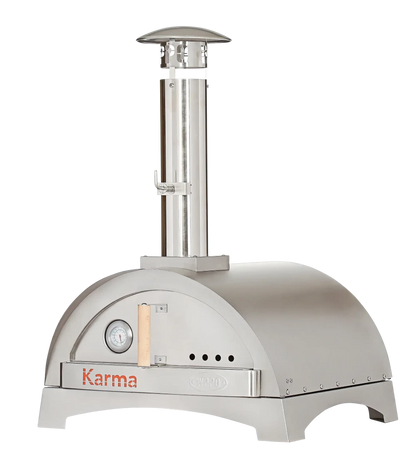 WPPO™ Karma 25 Stainless Steel Wood-Fired Pizza Oven w/ Countertop Base
