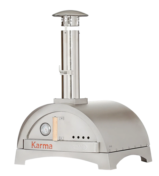 WPPO™ Karma 25 Stainless Steel Wood-Fired Pizza Oven w/ Countertop Base