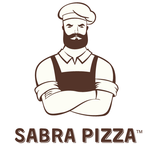 The Sabra Pizza man standing with his arms folded with transparent background