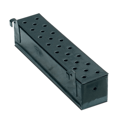 Wood chip smoker box for adding a smokey flavor to your pizza