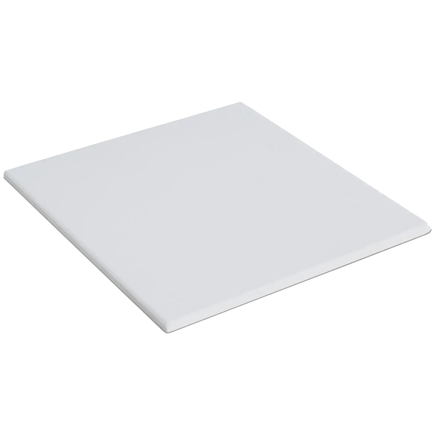 The square shaped white pizza cooking stone