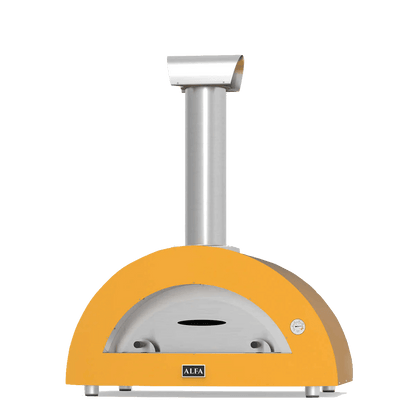 ALFA MODERNO 5 PIZZE in yellow on transparent background