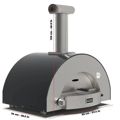 ALFA™ CLASSICO 2 Pizze Gas Outdoor Pizza Oven [Hybrid-Capable]